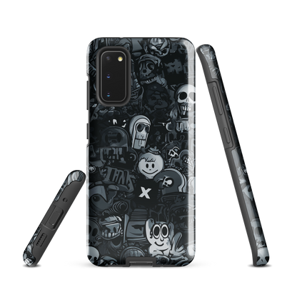 'Midnight Stickers' Samsung Galaxy S20 tough phone case - protective glossy case NZ Australia