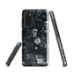 Midnight stickers phone case | Dark graphic collage NZ