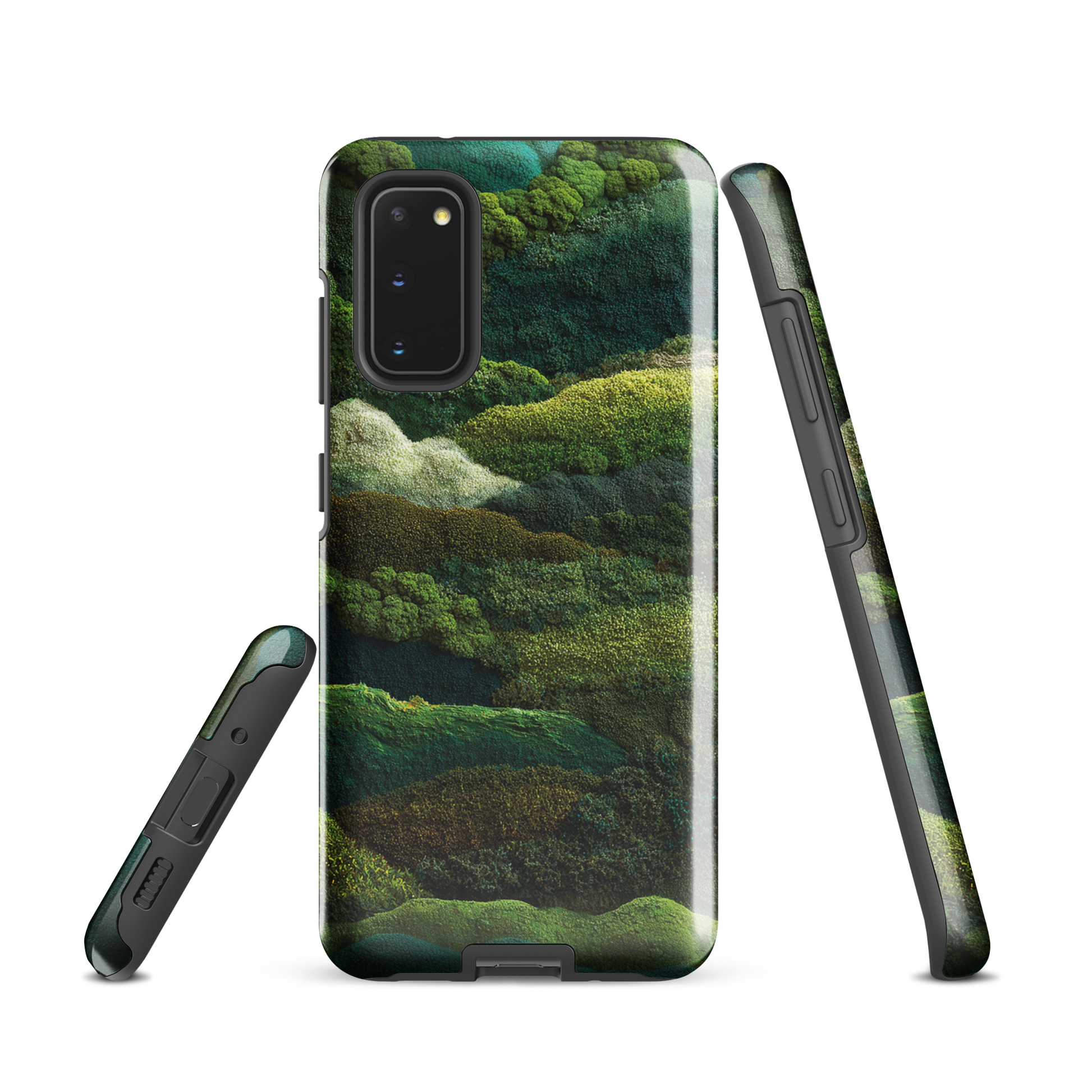 Verdant layers phone case | Abstract green design NZ