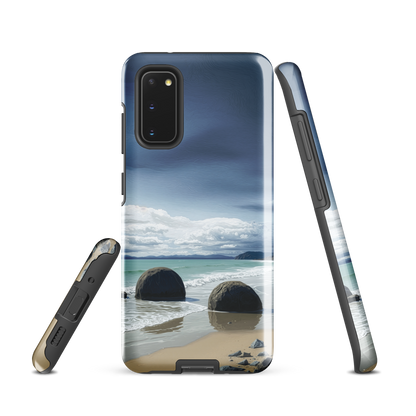 'Moeraki Boulders' Samsung Galaxy S20 tough phone case - protective glossy case NZ Australia