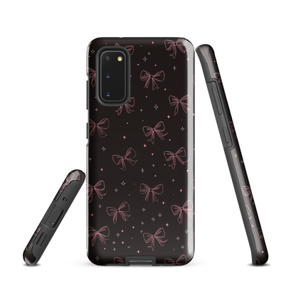 'Midnight Bow' Samsung Galaxy S20 tough phone case - protective glossy case NZ Australia