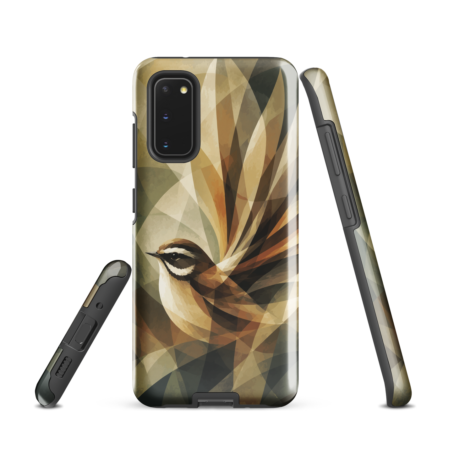'Fantail' Samsung Galaxy S20 tough phone case - protective glossy case NZ Australia