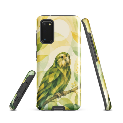 'Kākāpō' Samsung Galaxy S20 tough case - protective glossy case NZ Australia