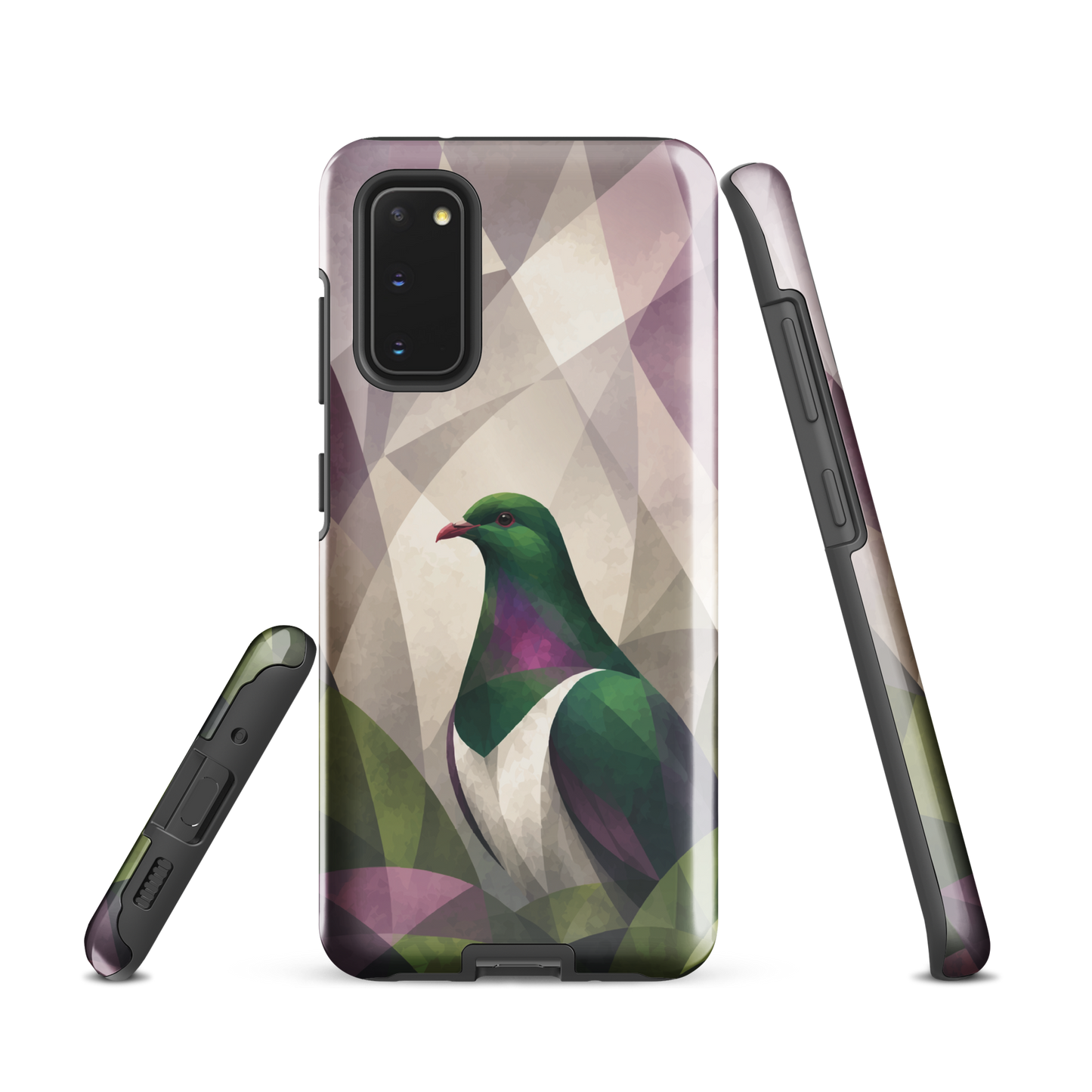 'Kererū' Samsung Galaxy S20 tough case - protective glossy case NZ Australia