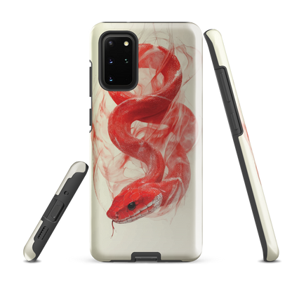 'Red Snake' Samsung Galaxy S20 Plus tough phone case - protective glossy case NZ Australia