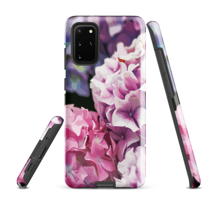 'Hydrangea' Samsung Galaxy S20 Plus tough phone case - protective glossy case NZ Australia