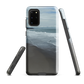 Phone case with a scenic photo of Riversdale Beach and ocean waves.