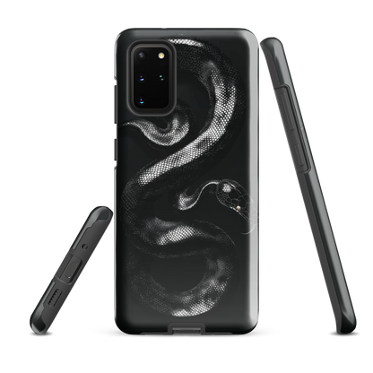 'Black Python' Samsung Galaxy S20 Plus tough phone case - protective glossy case NZ Australia
