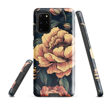 'Vintage Pink Roses' Samsung Galaxy S20 Plus tough phone case - protective glossy case NZ Australia