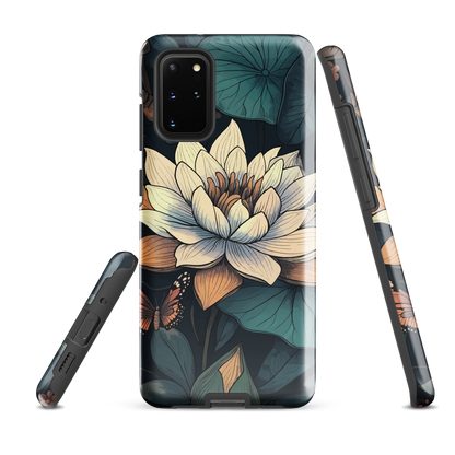 'Water Lily' Samsung Galaxy S20 Plus tough phone case - protective glossy case NZ Australia