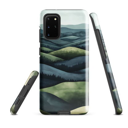 'Blue Mountains' Samsung Galaxy S20 Plus tough phone case - protective glossy case NZ Australia