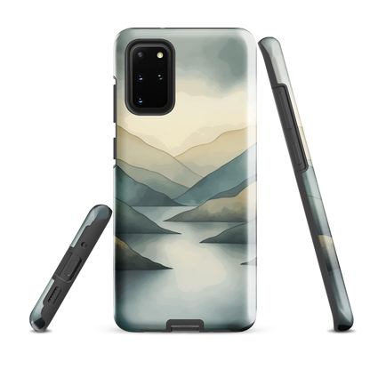 'Misty Mountains' Samsung Galaxy S20 Plus tough phone case - protective glossy case NZ Australia
