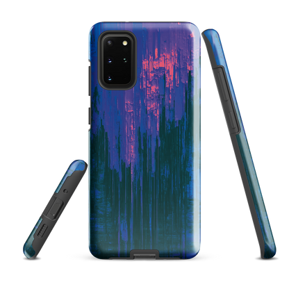 'Digital Glitch' Samsung Galaxy S20 Plus tough phone case - protective glossy case NZ Australia