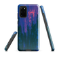 Digital Glitch Samsung case. This striking artwork features a dynamic distortion effect that mimics the visual chaos of a digital malfunction—glitchy lines, vibrant streaks, and pixel-like patterns merge into a futuristic aesthetic. It’s a perfect blend of modern design and edgy street style.