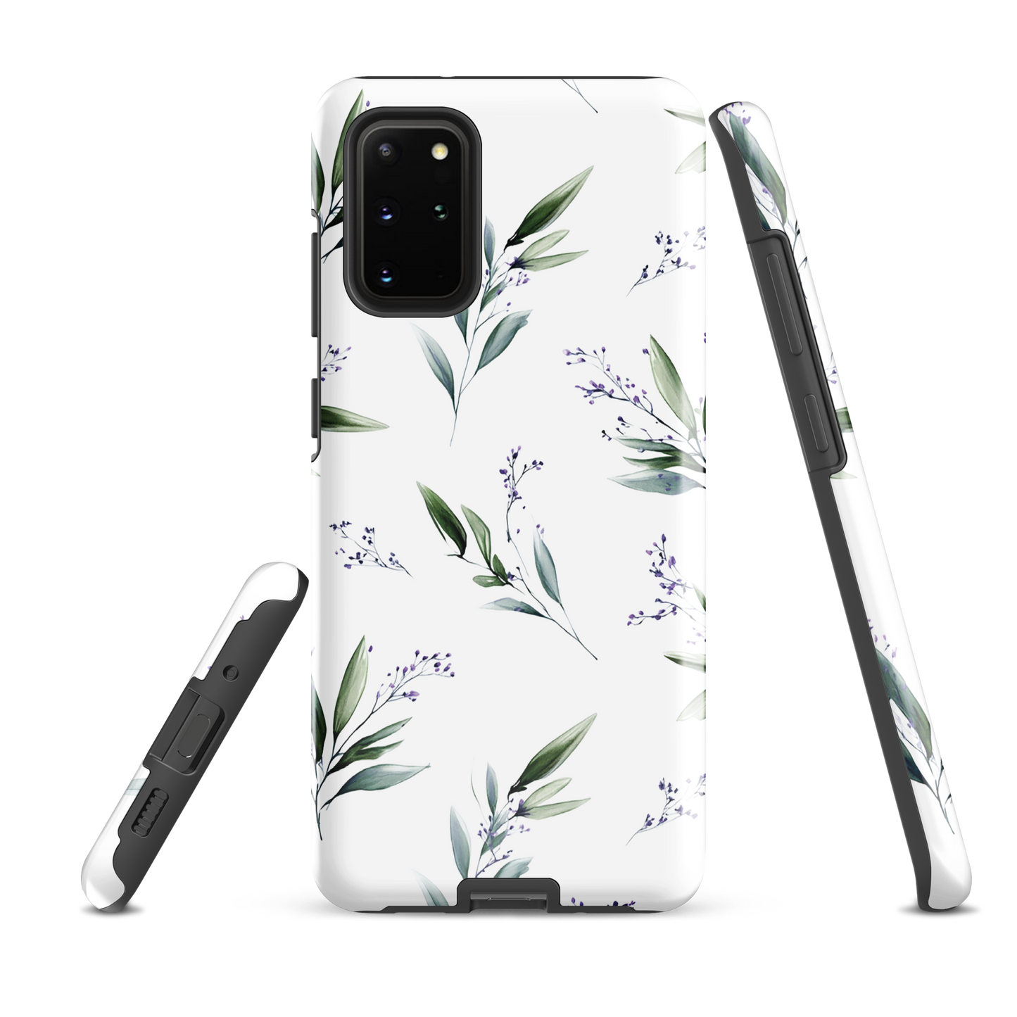 'Botanical Sprigs' Samsung Galaxy S20 Plus tough phone case - protective glossy case NZ Australia
