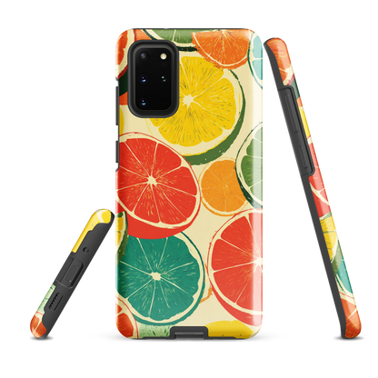 'Citrus Pop' Samsung Galaxy S20 Plus tough phone case - protective glossy case NZ Australia