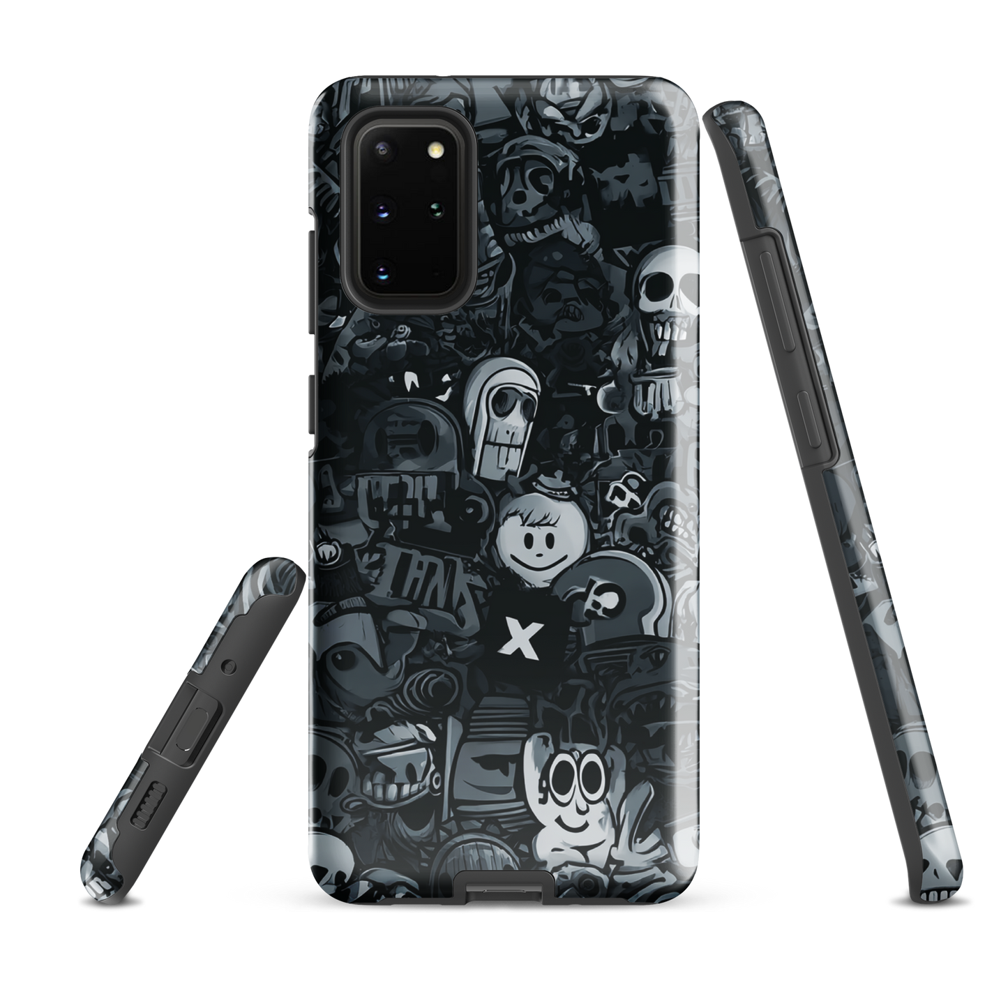 'Midnight Stickers' Samsung Galaxy S20 Plus tough phone case - protective glossy case NZ Australia