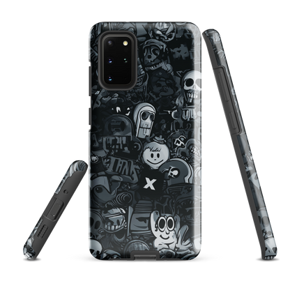 'Midnight Stickers' Samsung Galaxy S20 Plus tough phone case - protective glossy case NZ Australia