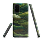 Verdant layers phone case | Abstract green design NZ