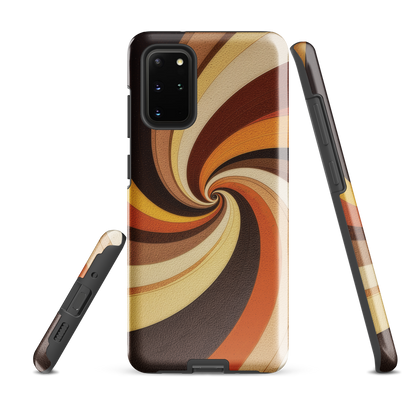 'Golden Swirl' Samsung Galaxy S20 Plus tough phone case - protective glossy case NZ Australia