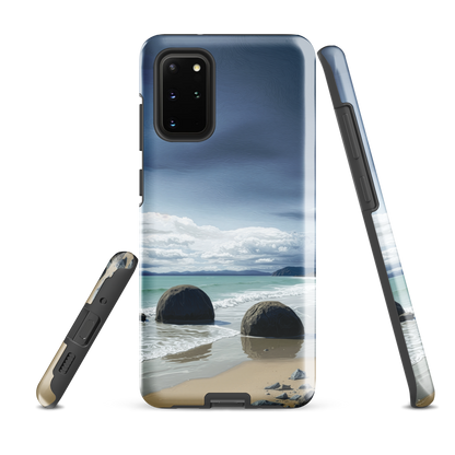 'Moeraki Boulders' Samsung Galaxy S20 Plus tough phone case - protective glossy case NZ Australia