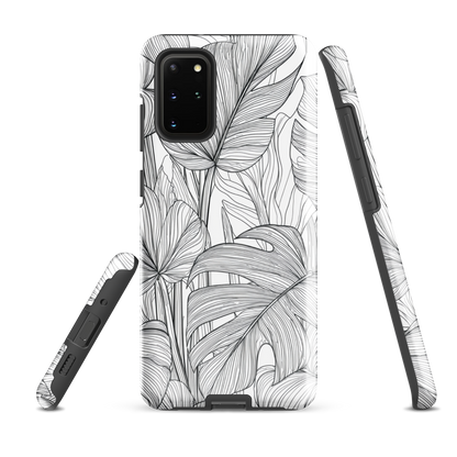'Tropical Lines' Samsung Galaxy S20 Plus tough phone case - protective glossy case NZ Australia