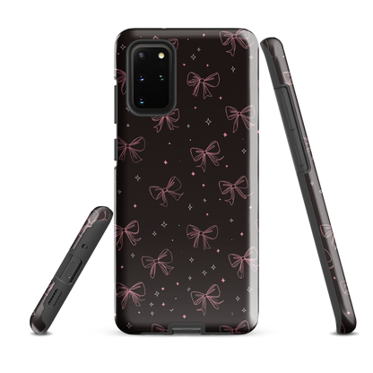 'Midnight Bow' Samsung Galaxy S20 Plus tough phone case - protective glossy case NZ Australia