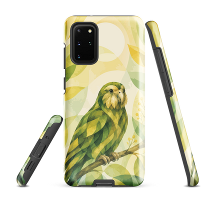 'Kākāpō' Samsung Galaxy S20 Plus tough case - protective glossy case NZ Australia