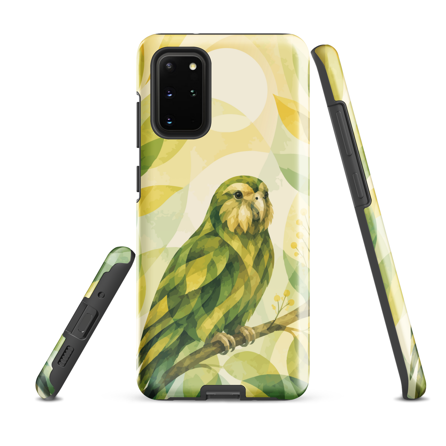 'Kākāpō' Samsung Galaxy S20 Plus tough case - protective glossy case NZ Australia