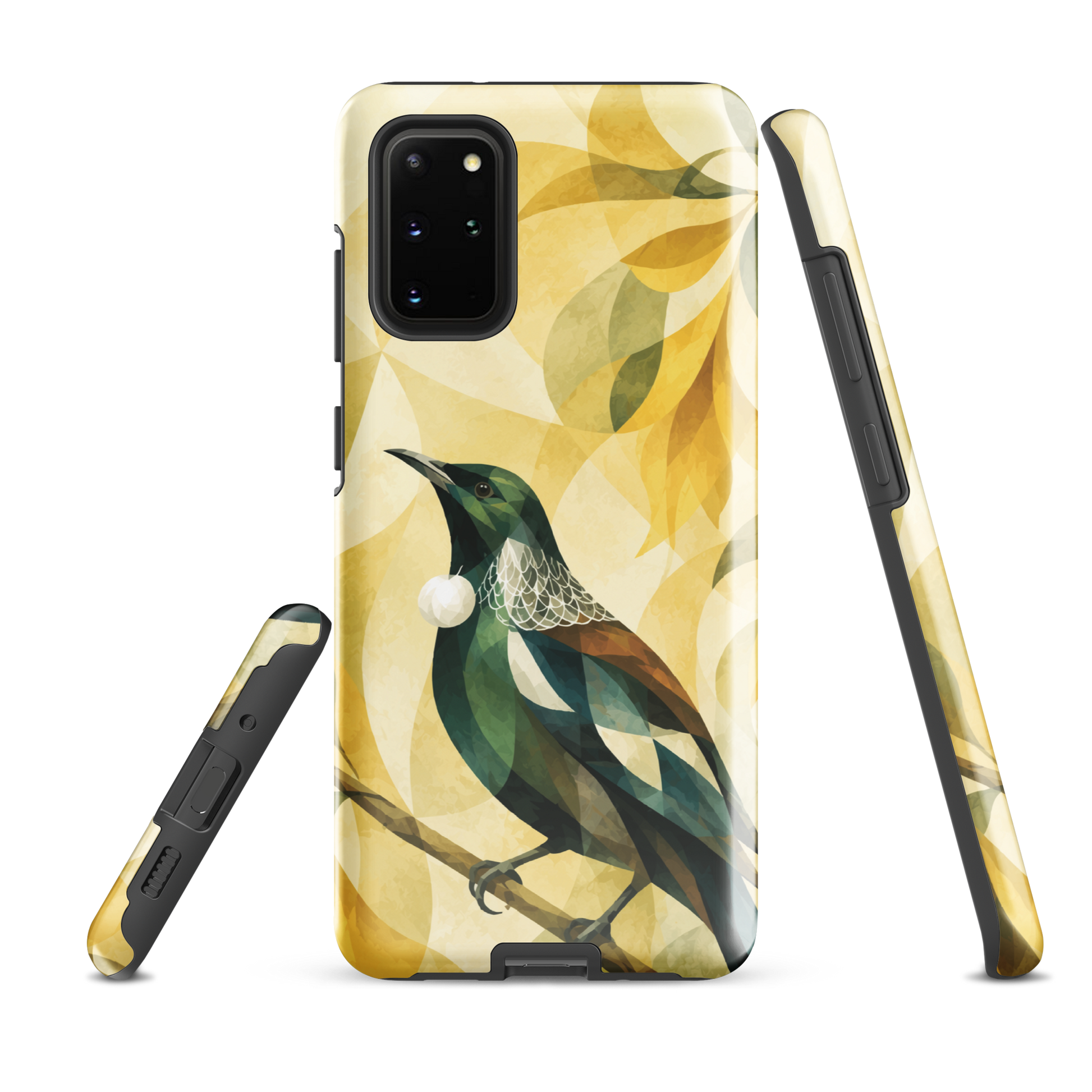 'Tūī' Samsung Galaxy S20 Plus tough case - protective glossy case NZ Australia