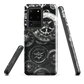 'Clockwork' Samsung phone case, a stunning fusion of gears, cogs, and vintage industrial charm. Inspired by the beauty of classic timepieces and steampunk aesthetics.