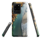 Phone case with aerial riverbend artwork and earthy tones, designed by New Zealand artist Ben Hart.