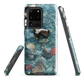 Washed Away designer phone case with abstract river stone artwork in earthy blues and natural tones.