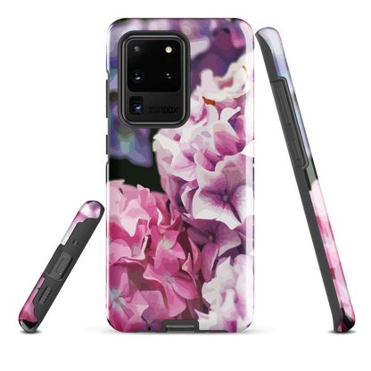 'Hydrangea' Samsung Galaxy S20 Ultra tough phone case - protective glossy case NZ Australia