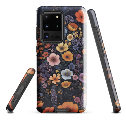 'Wildflowers' Samsung Galaxy S20 Ultra tough phone case - protective glossy case NZ Australia