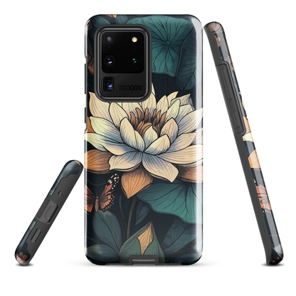 'Water Lily' Samsung Galaxy S20 Ultra tough phone case - protective glossy case NZ Australia