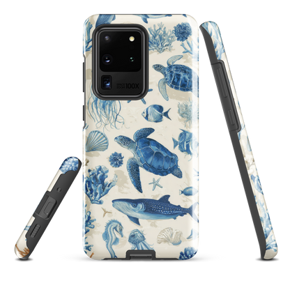 'Ocean Sketchbook' Samsung Galaxy S20 Ultra tough phone case - protective glossy case NZ Australia
