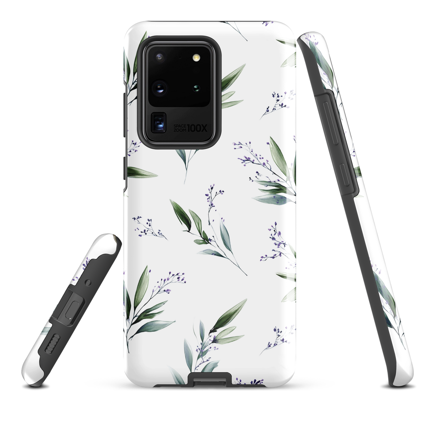 'Botanical Sprigs' Samsung Galaxy S20 Ultra tough phone case - protective glossy case NZ Australia