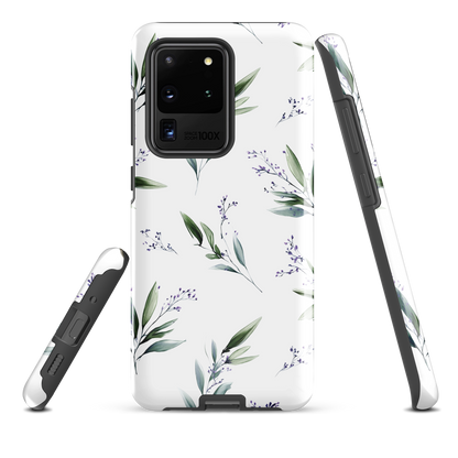 'Botanical Sprigs' Samsung Galaxy S20 Ultra tough phone case - protective glossy case NZ Australia