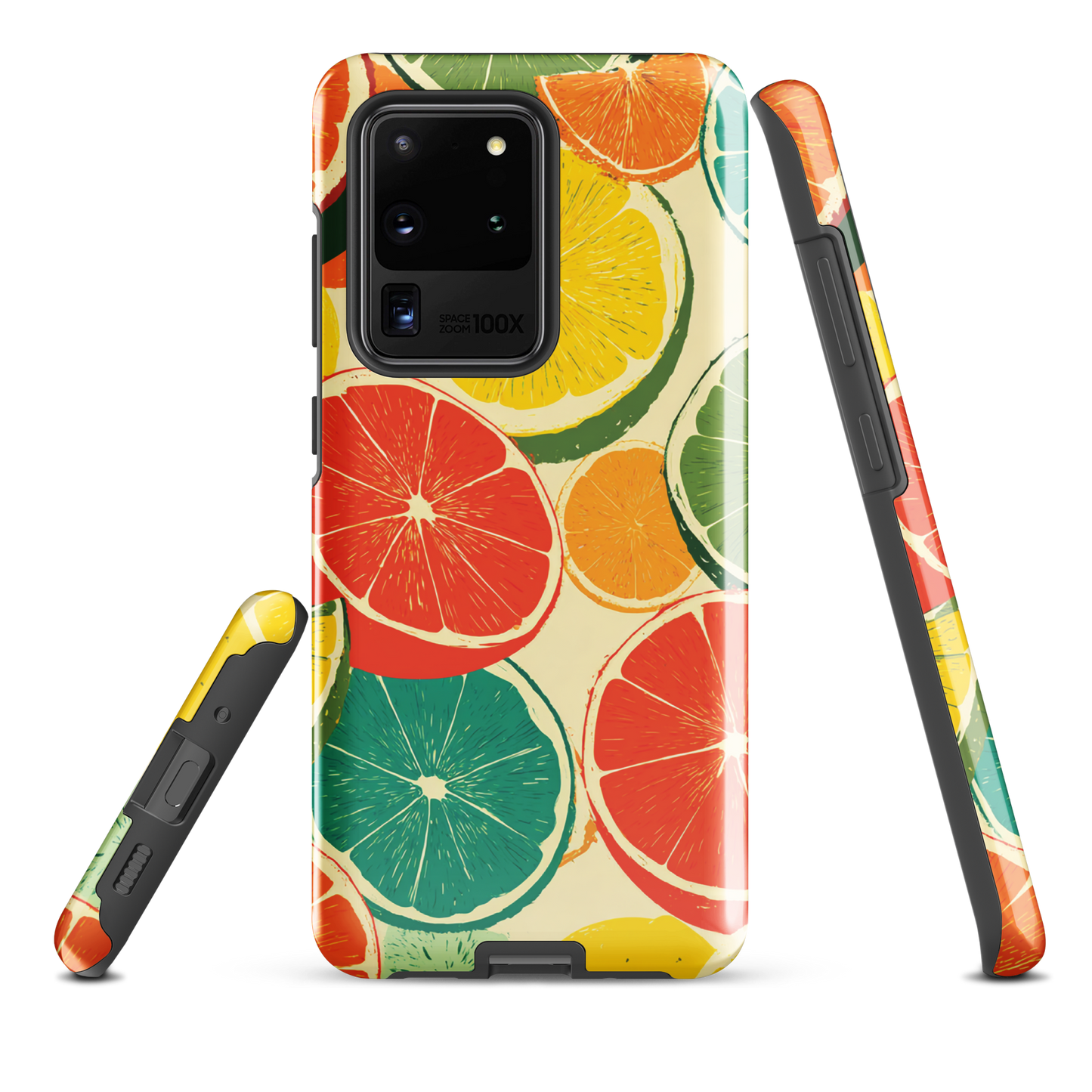 'Citrus Pop' Samsung Galaxy S20 Ultra tough phone case - protective glossy case NZ Australia
