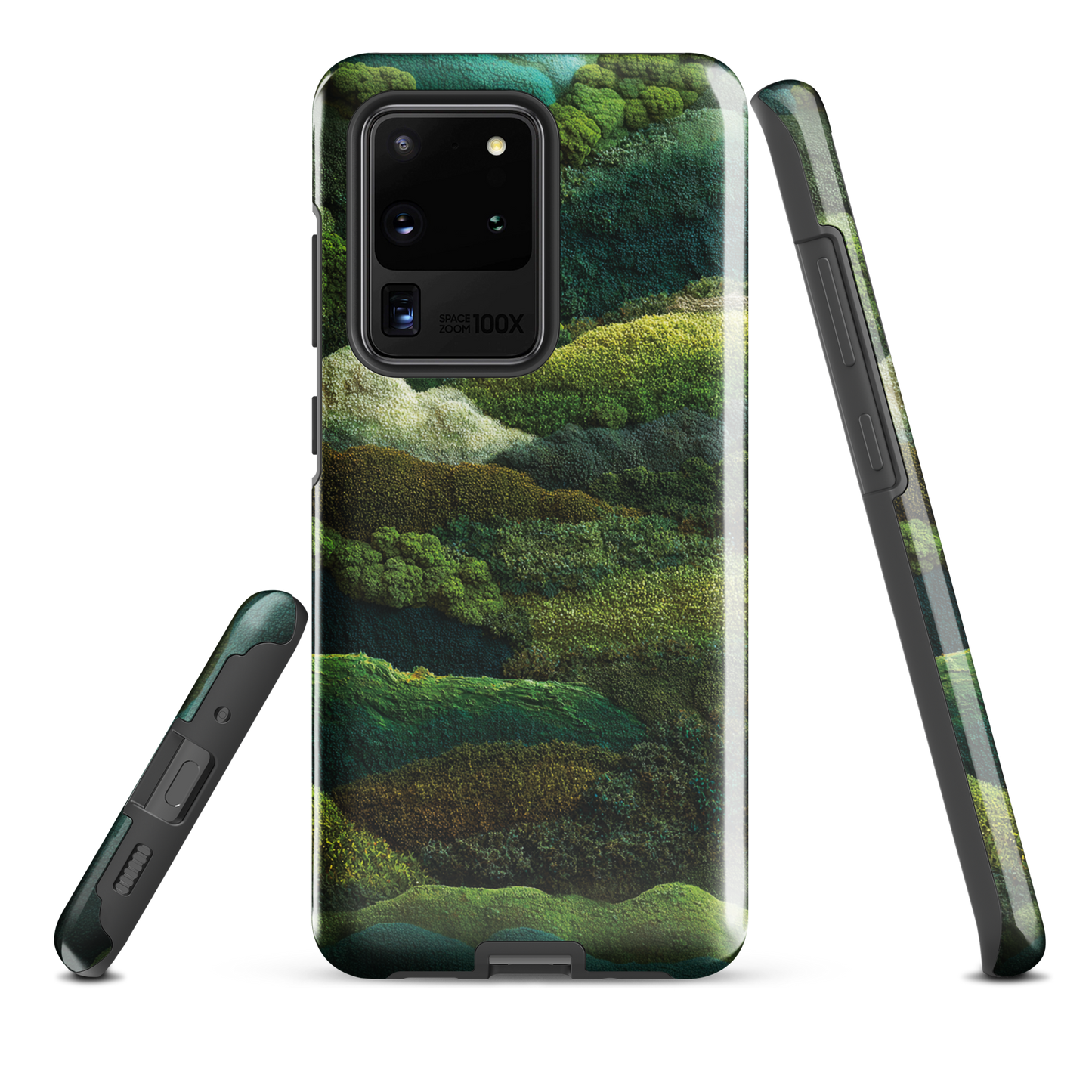Verdant layers phone case | Abstract green design NZ