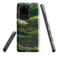 Verdant layers phone case | Abstract green design NZ