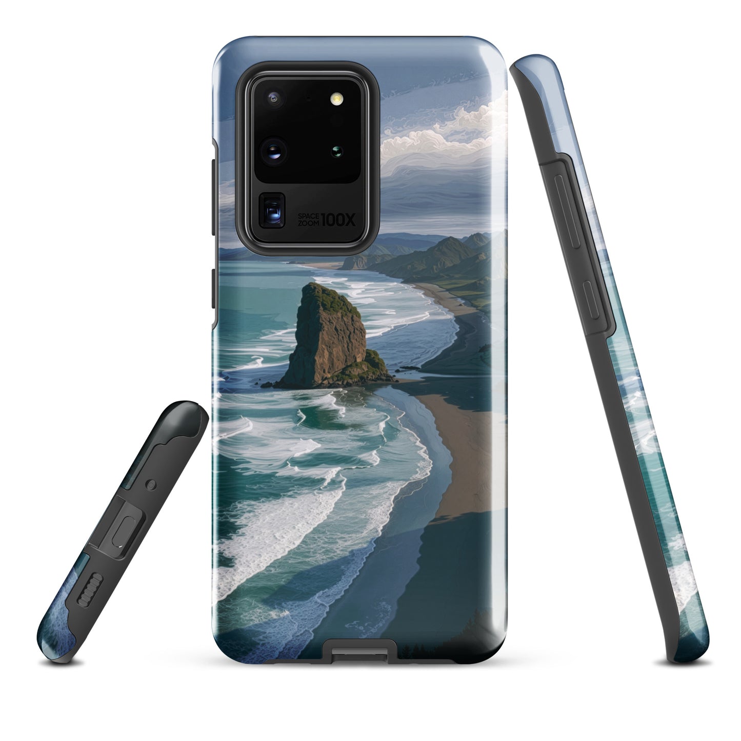 'Piha Beach' Samsung Galaxy S20 Ultra tough phone case - protective glossy case NZ Australia
