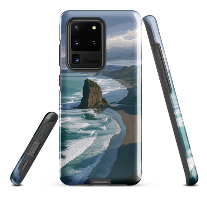 'Piha Beach' Samsung Galaxy S20 Ultra tough phone case - protective glossy case NZ Australia