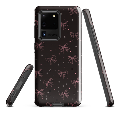 'Midnight Bow' Samsung Galaxy S20 Ultra tough phone case - protective glossy case NZ Australia