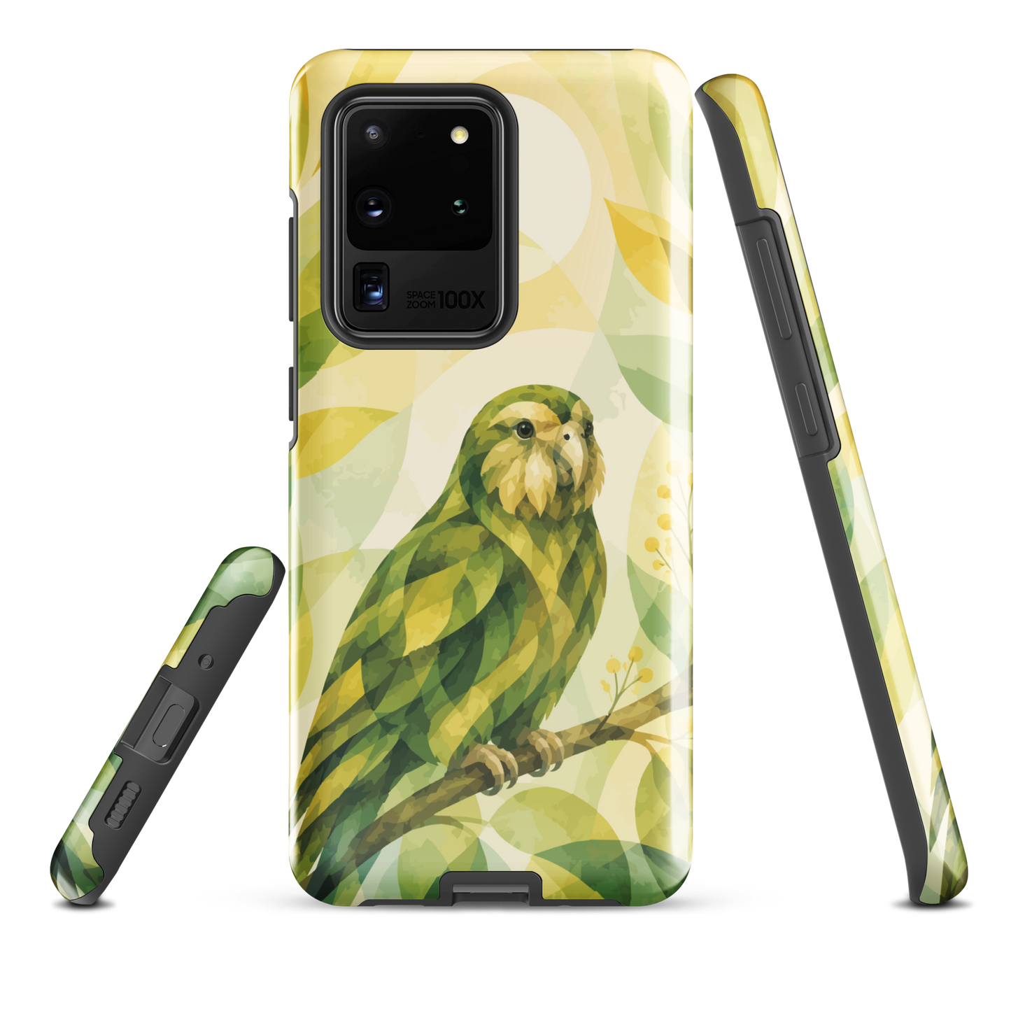 'Kākāpō' Samsung Galaxy S20 Ultra tough case - protective glossy case NZ Australia