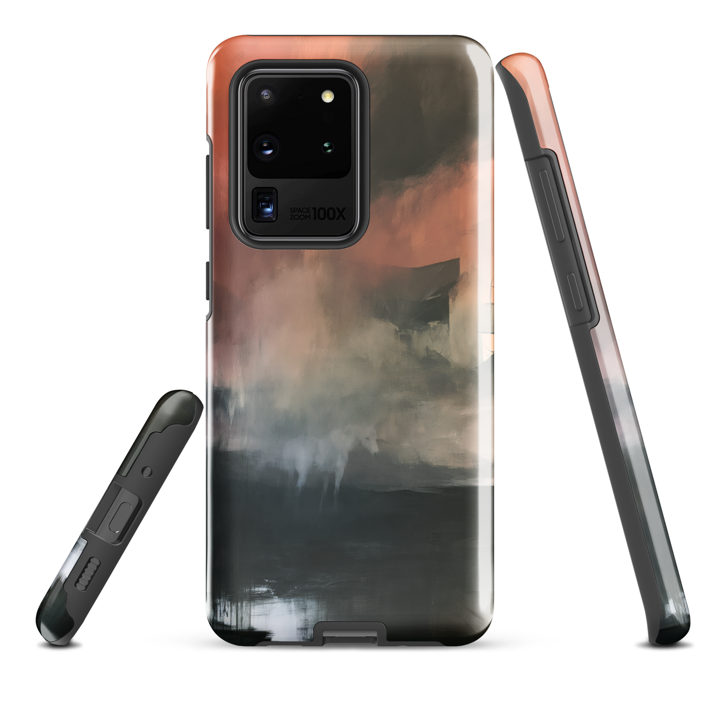 'Glass' Samsung Galaxy S20 Ultra tough phone case - protective glossy case NZ Australia