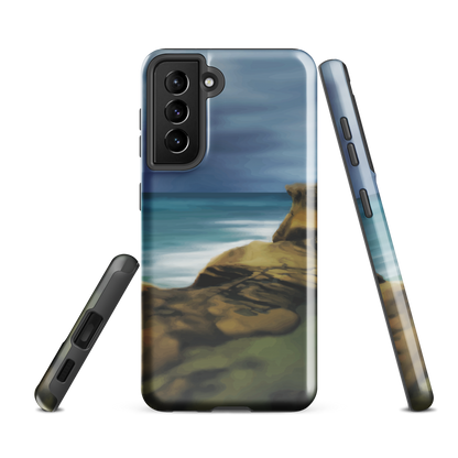 'Castle Point' Samsung Galaxy S21 FE tough phone case - protective glossy case NZ Australia