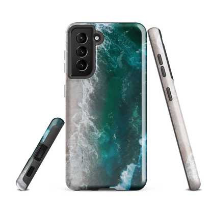 'Ocean View' Samsung Galaxy S21 FE tough phone case - protective glossy case NZ Australia