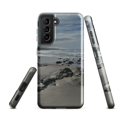 'Quick Sand' Samsung Galaxy S21 FE tough phone case - protective glossy case NZ Australia